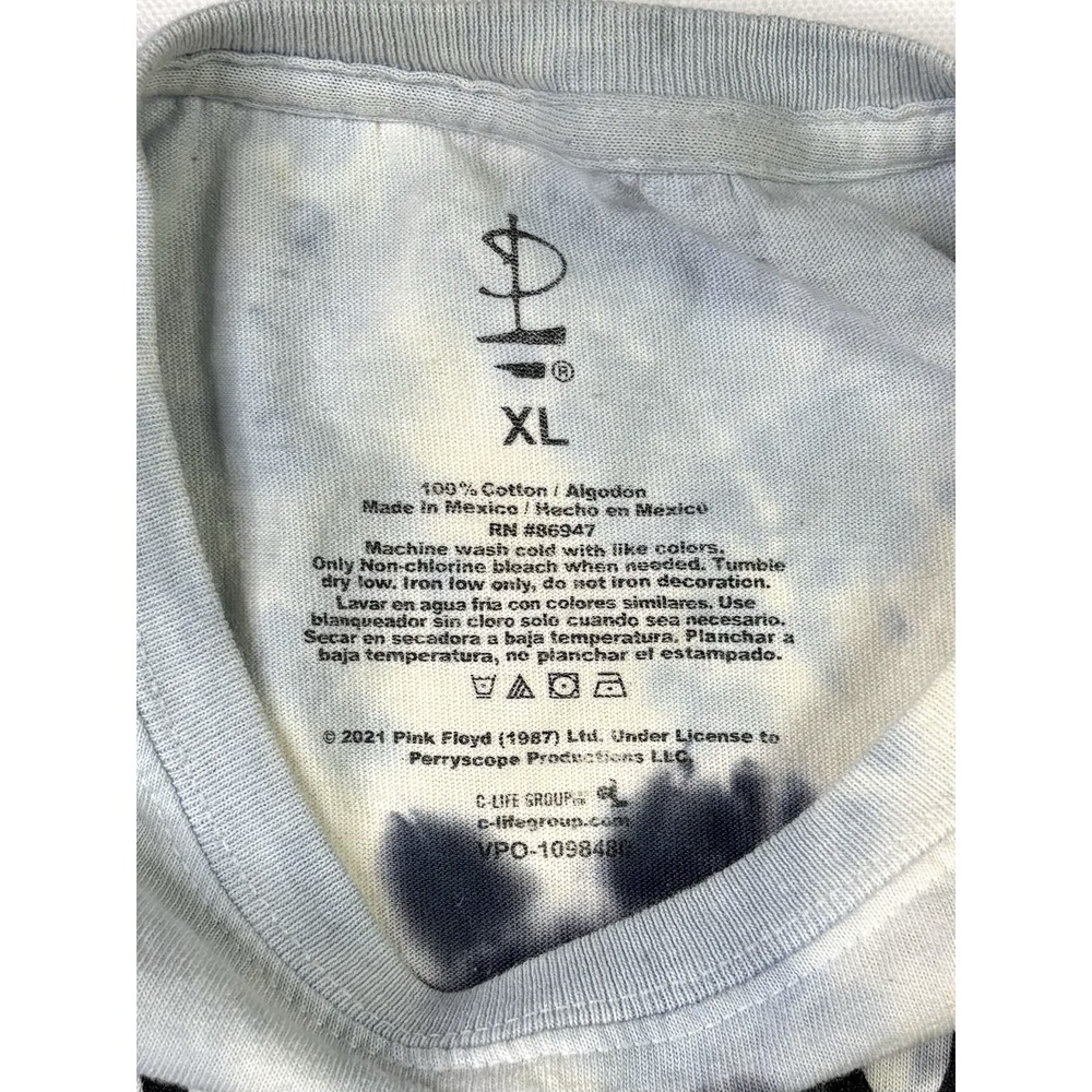 Pink Floyd T-Shirt Women's XL Tie Dye Darkside Of The Moon Short Sleeve - Picture 3 of 8